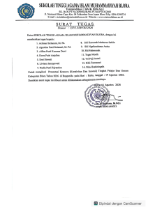 surat tugas